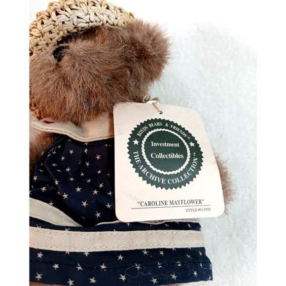 Boyds Bears Caroline Mayflower Investment Collectibles plush w/ tags 6.5" - Picture 3 of 4